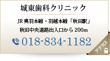 城東歯科クリニックアクセス・診療時間